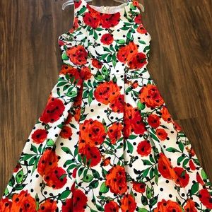 New York & Company floral vintage style dress